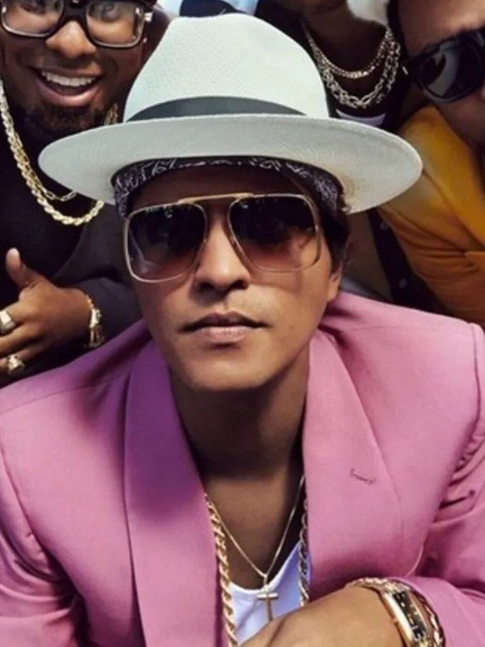 Bruno Mars Uptown Funk Sunglasses NEOSTYLE Society 150 Aviator Brown Gradient